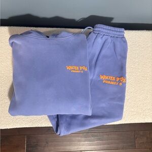 White Fox Boutique Purple & Orange Project 5 Sweatsuit